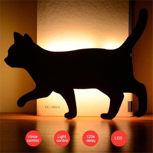 Cat Wall Night Light - Always Whiskered