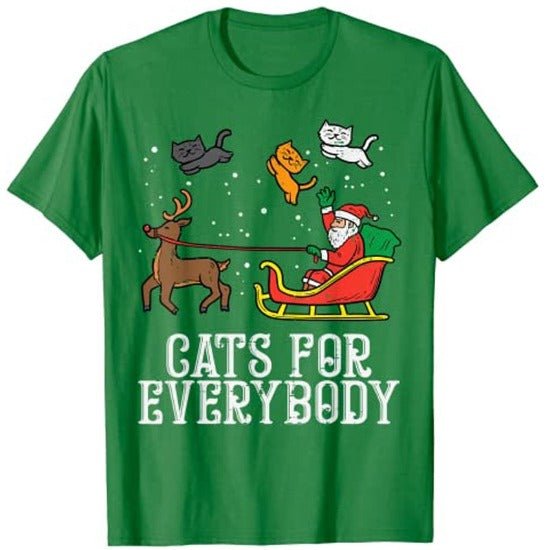 Cats for Everybody Christmas Tee - Always Whiskered