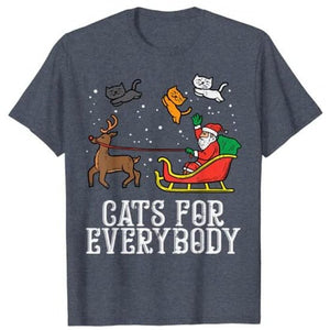 Cats for Everybody Christmas Tee - Always Whiskered