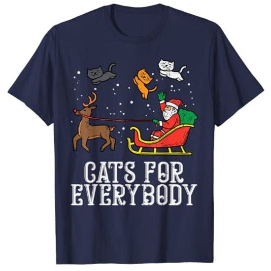 Cats for Everybody Christmas Tee - Always Whiskered