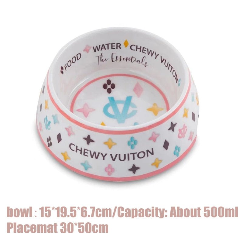 Chewy Vuiton Bowl & Mat - Always Whiskered
