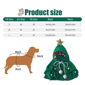 Christmas Tree Pet Costume - Always Whiskered