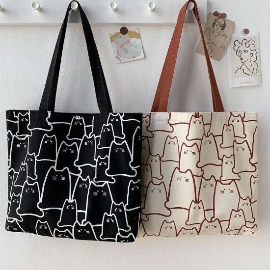 Clowder of Cats Canvas Tote - Always Whiskered