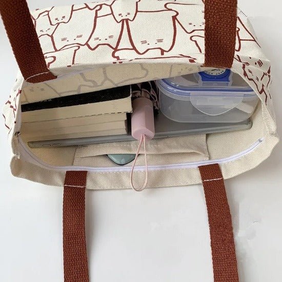 Clowder of Cats Canvas Tote - Always Whiskered
