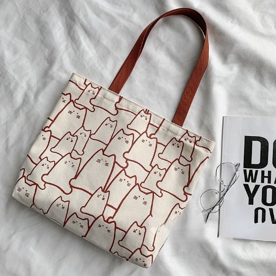 Clowder of Cats Canvas Tote - Always Whiskered