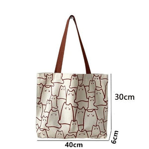 Clowder of Cats Canvas Tote - Always Whiskered