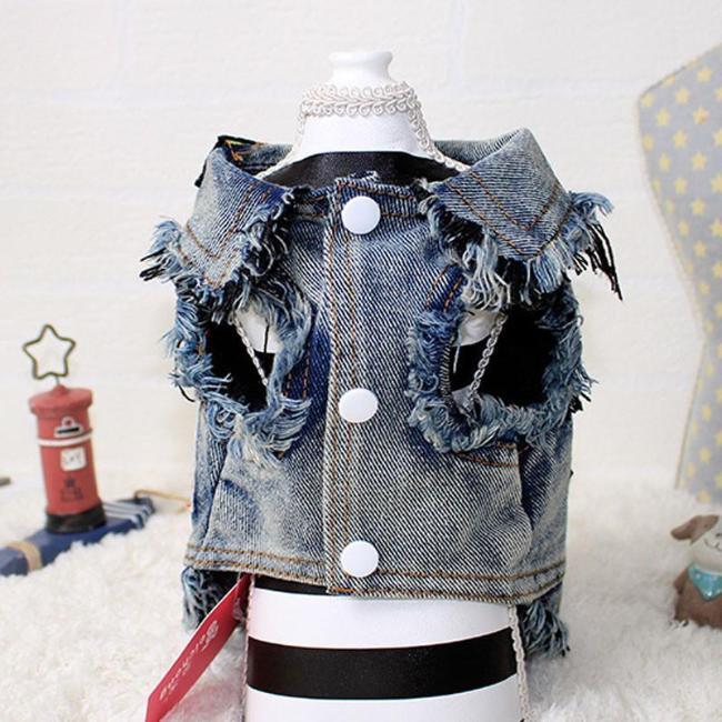 Cool Dude Pet Denim Vest - Always Whiskered