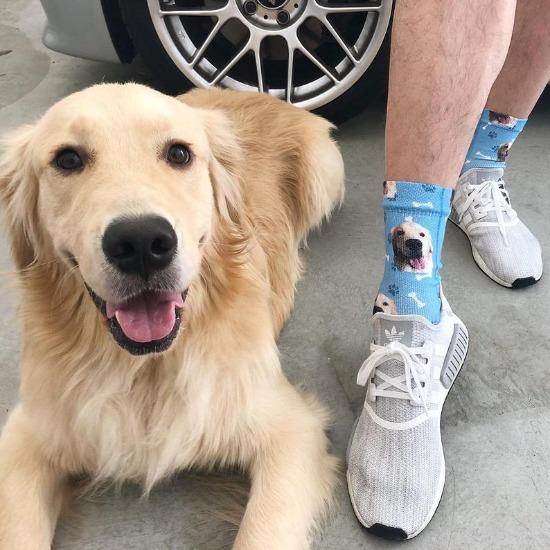 Custom Pet Face Socks - Always Whiskered