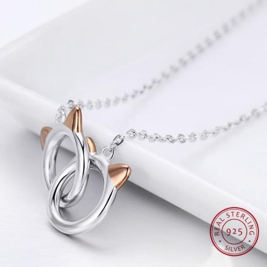 Duo Kitty Necklace - Always Whiskered