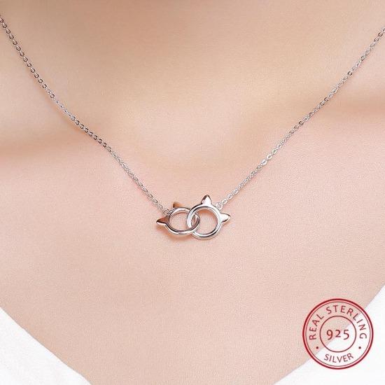 Duo Kitty Necklace - Always Whiskered