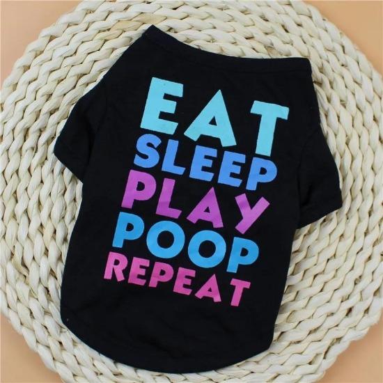 Eat Sleep Play Poop Repeat Tee - Always Whiskered