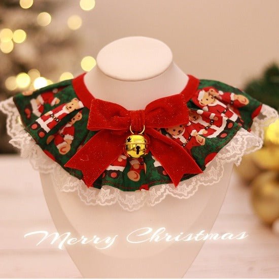 Festive Bow Teddy Collar - Always Whiskered