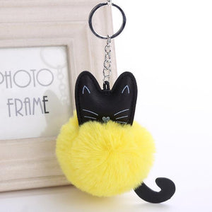 Fluffy Cat Key Ring - Always Whiskered