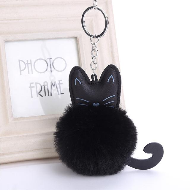 Fluffy Cat Key Ring - Always Whiskered