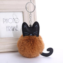 Fluffy Cat Key Ring - Always Whiskered