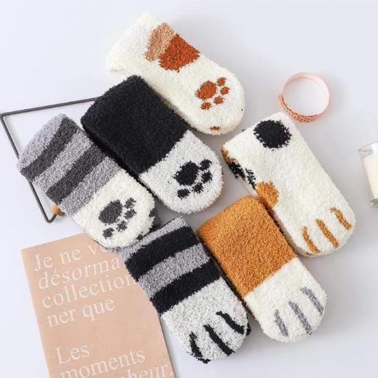Fluffy Paw Socks (2pairs) - Always Whiskered