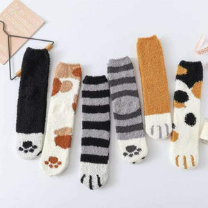 Fluffy Paw Socks (2pairs) - Always Whiskered