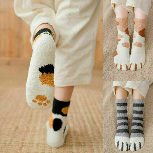 Fluffy Paw Socks (2pairs) - Always Whiskered