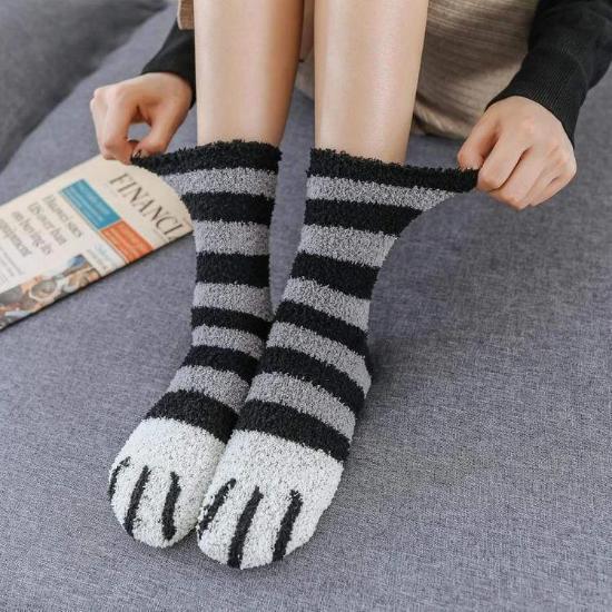 Fluffy Paw Socks (2pairs) - Always Whiskered