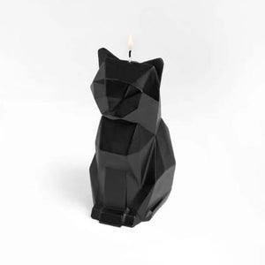 Geometric Cat Candle (skeleton inside) - Always Whiskered