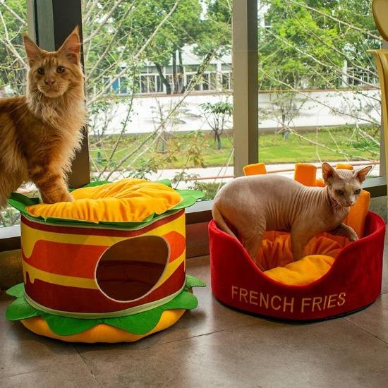 Hamburger & Fries Bed - Always Whiskered