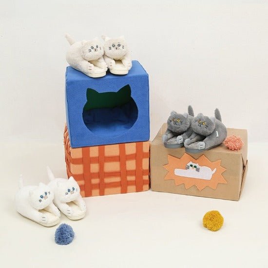 Hugger Cat Slippers - Always Whiskered