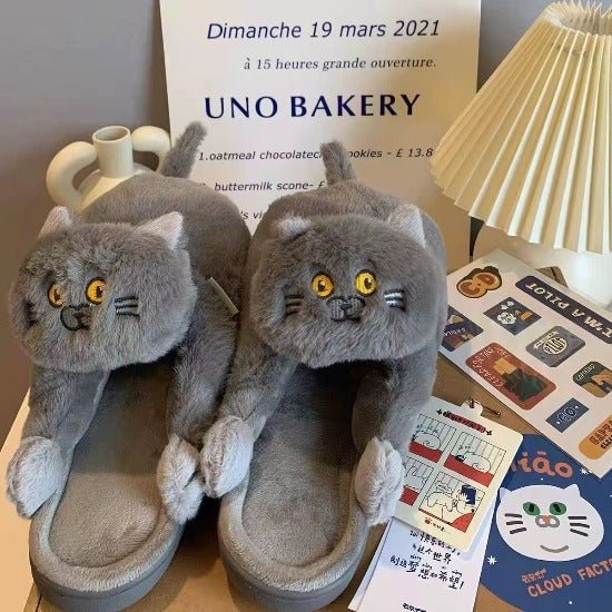 Hugger Cat Slippers - Always Whiskered