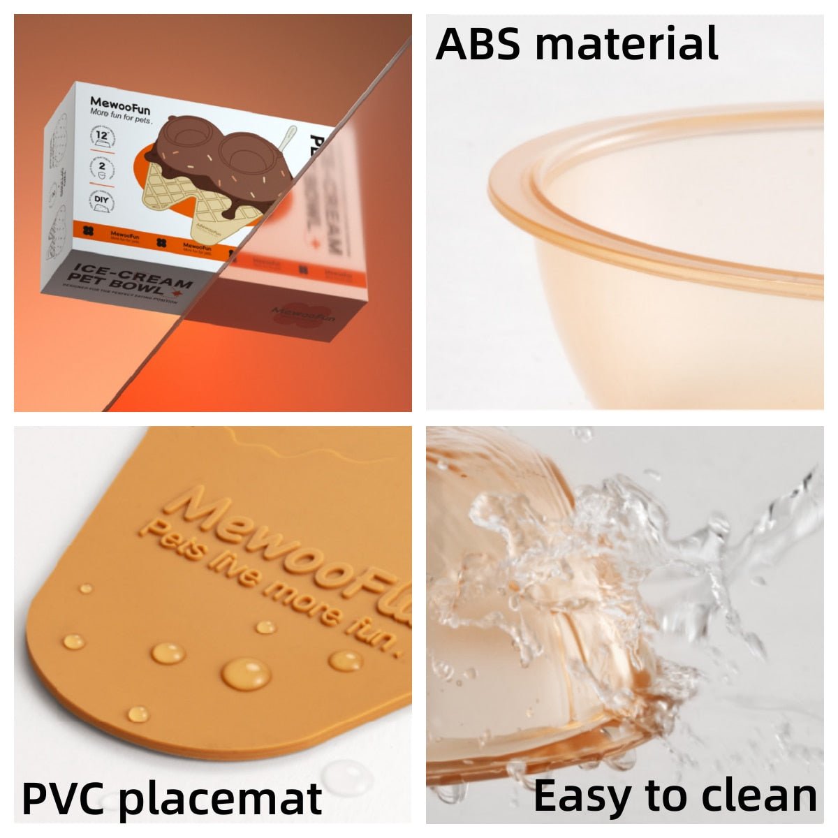 Ice Cream Pet Bowls - Always Whiskered