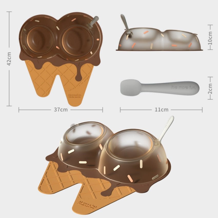 Ice Cream Pet Bowls - Always Whiskered