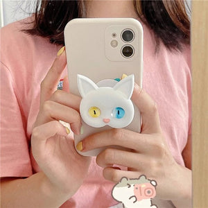 Cat phone pop holder - Always Whiskered
