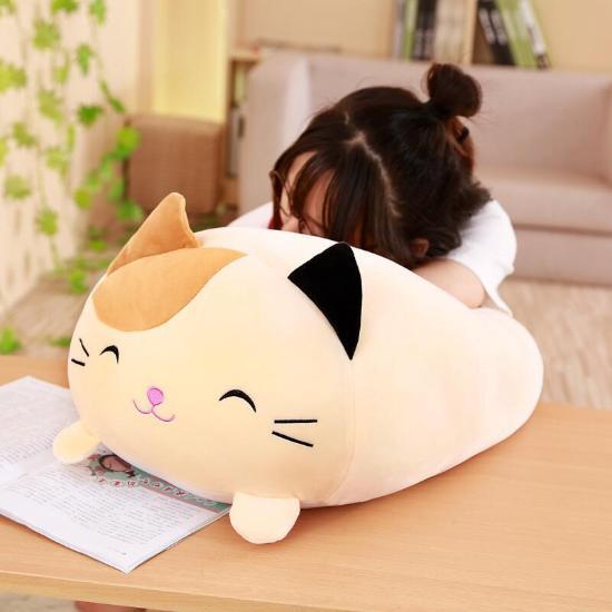 Kawaii Cat Pillow - Always Whiskered