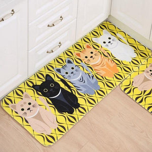 Kitties Floor Mat (Anti Slip) - Always Whiskered 