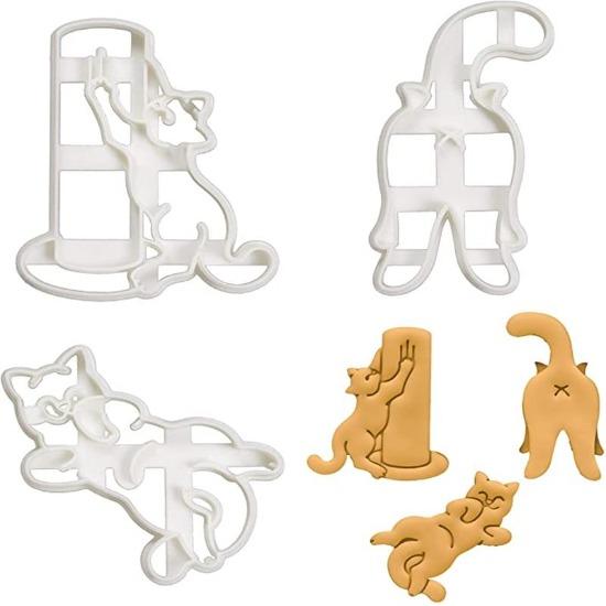 Kitty Butt, Scratch, Roll Cookie Cutter (3pcs/set) - Always Whiskered