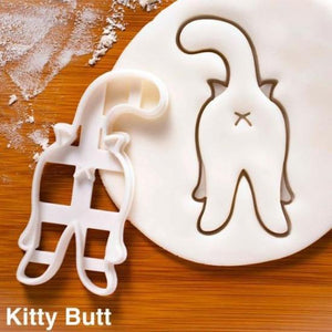 Kitty Butt, Scratch, Roll Cookie Cutter (3pcs/set) - Always Whiskered
