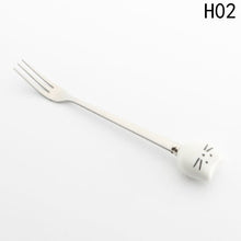 Kitty Stainless Steel Dessert Fork - Always Whiskered