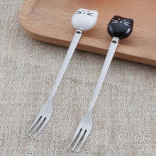 Kitty Stainless Steel Dessert Fork - Always Whiskered