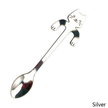 Kitty Stainless Steel Dessert Spoon - Always Whiskered 