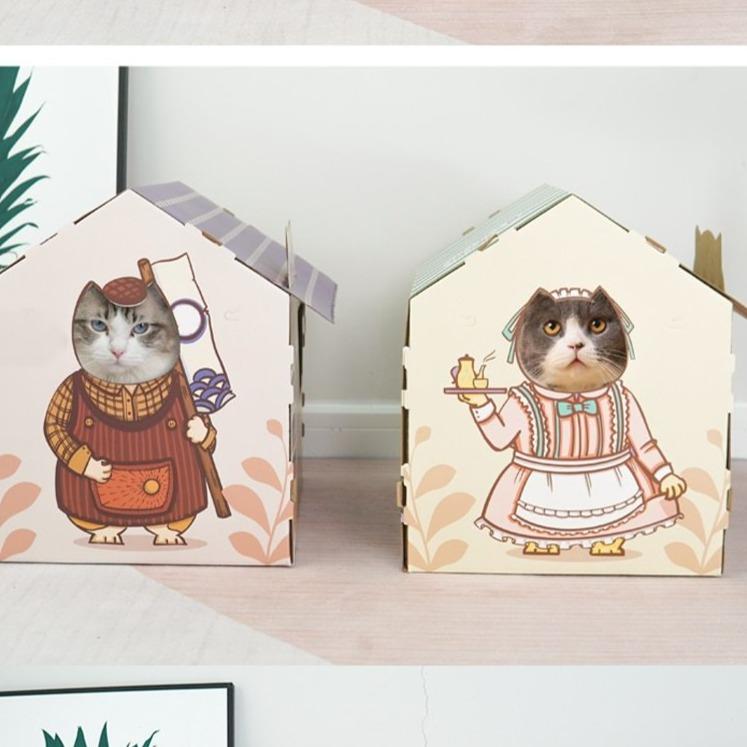 cat cardboard box 