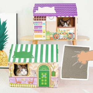 cat cardboard box 