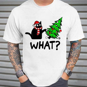 Knocked Down The Christmas Tree Unisex Tee - Always Whiskered