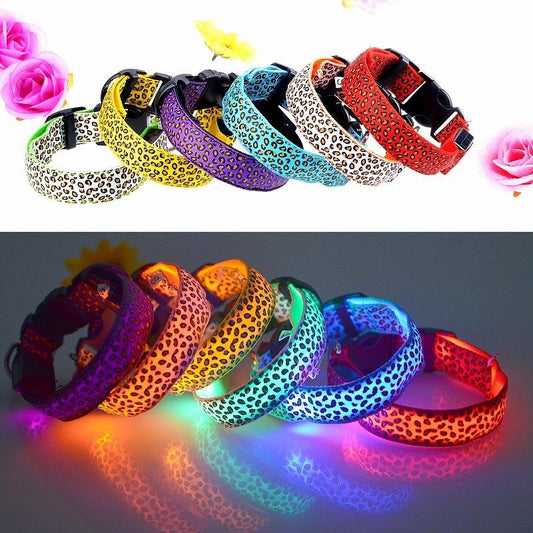 Leopard Light Up Collar - Always Whiskered 