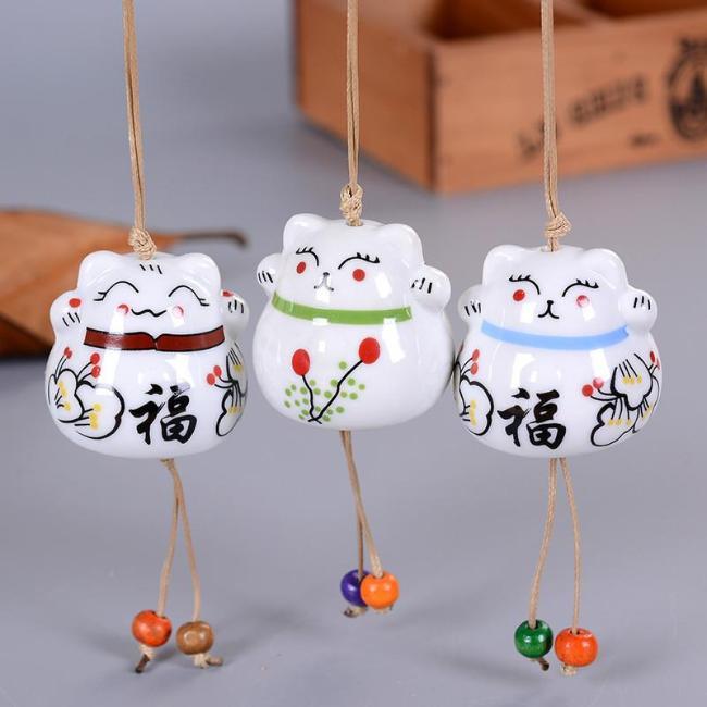 Lucky Cat Hanging Ornament - Always Whiskered 