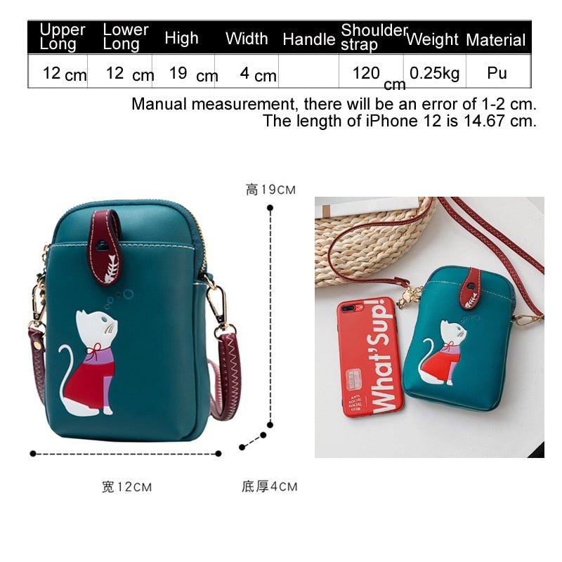 Meow-bile Phone Sling Bag - Always Whiskered