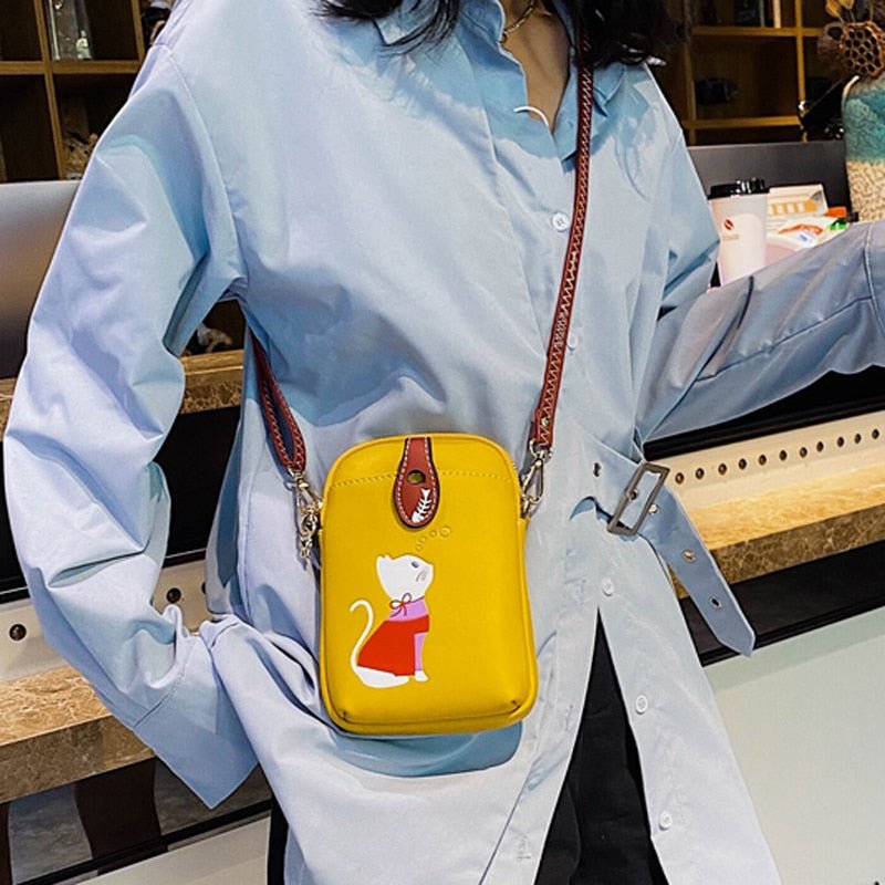 Meow-bile Phone Sling Bag - Always Whiskered