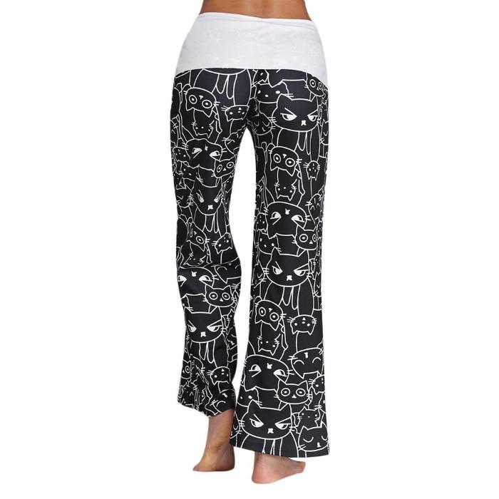 Cat yoga lounge pants - Always Whiskered