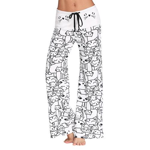 Cat yoga lounge pants - Always Whiskered