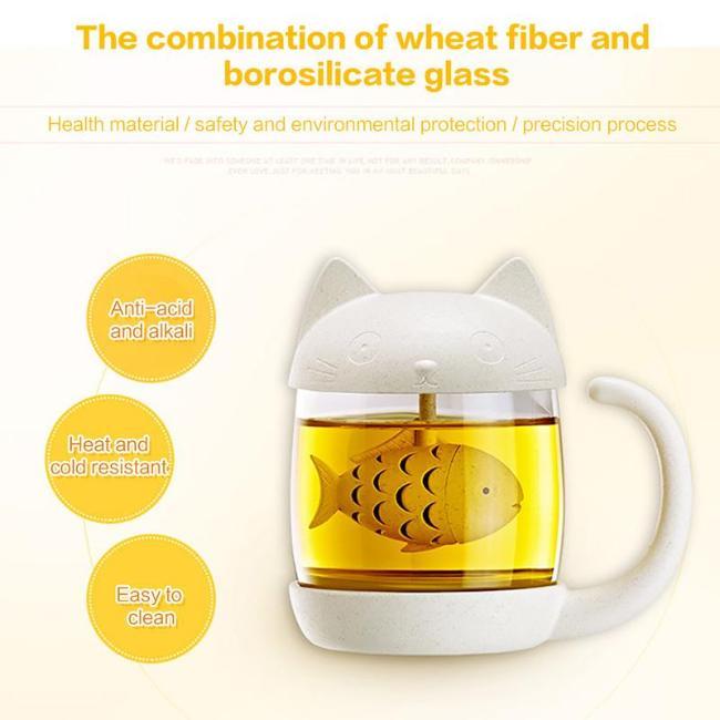 Meow Tea Infuser Cup - Always Whiskered 