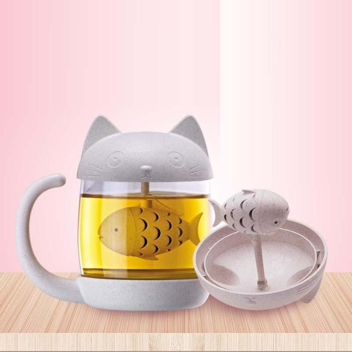 Meow Tea Infuser Cup - Always Whiskered 