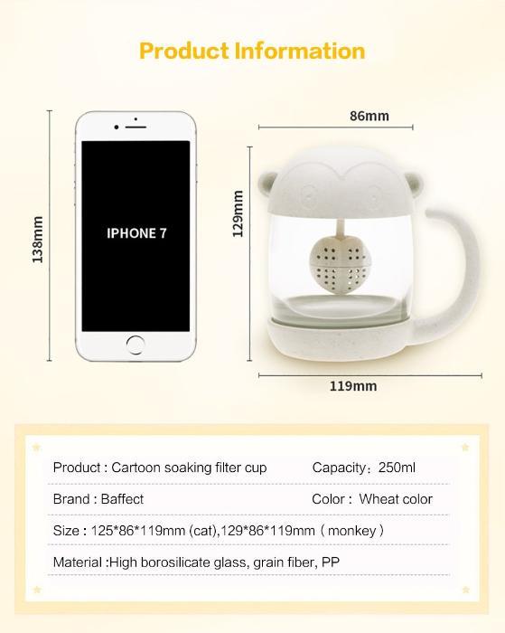 Meow Tea Infuser Cup - Always Whiskered 