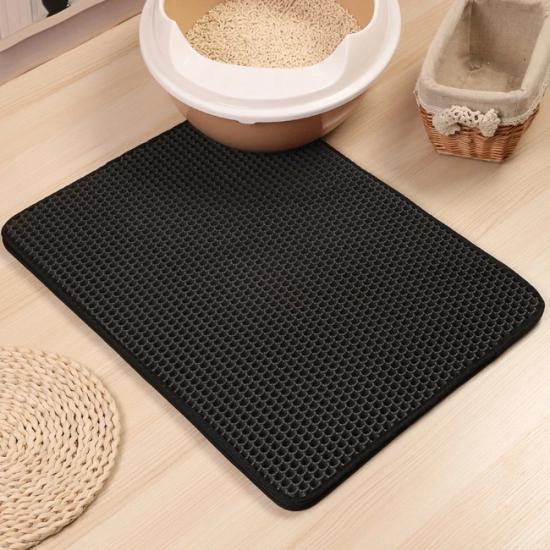 Double cat litter mat 